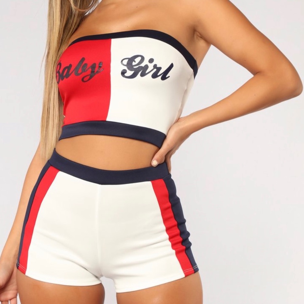 Baby girl short set